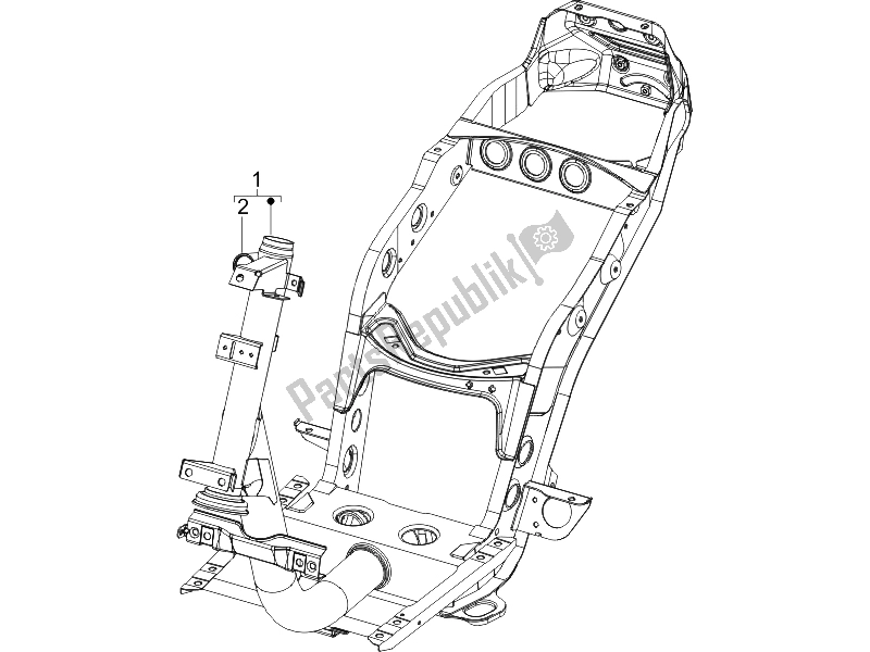 Todas as partes de Quadro / Carroceria do Piaggio ZIP 50 4T 25 KMH 2006