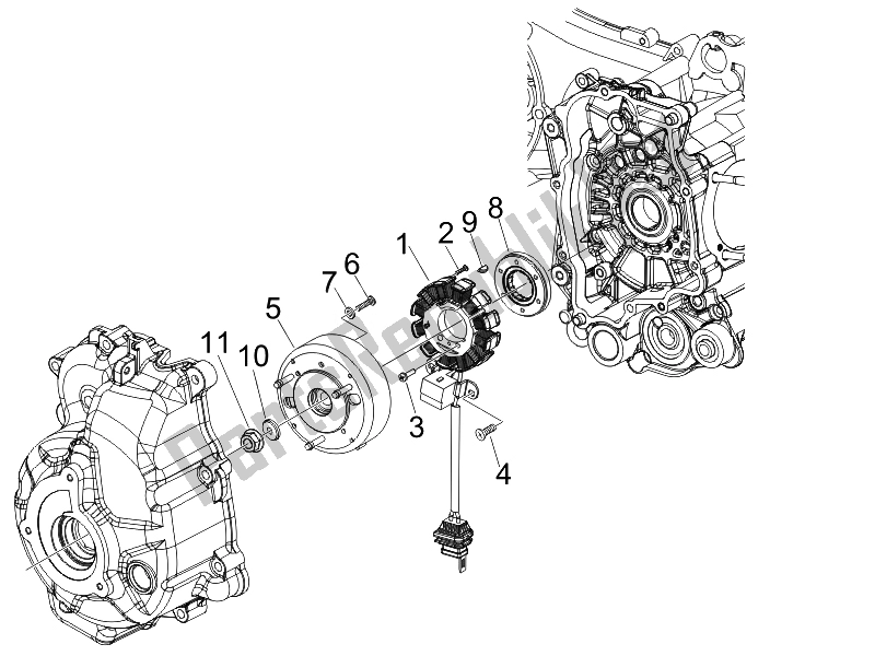 Toutes les pièces pour le Volant Magnéto du Piaggio BV 250 USA 2007