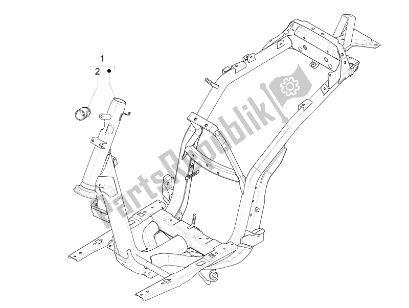 Toutes les pièces pour le Cadre / Carrosserie du Piaggio Liberty 125 4T 3V IE E3 2014