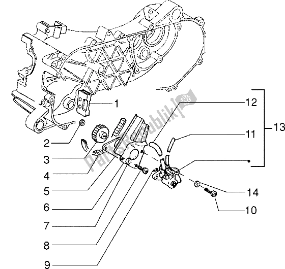 Todas las partes para Bomba De Aceite de Piaggio Skipperr 150 1996