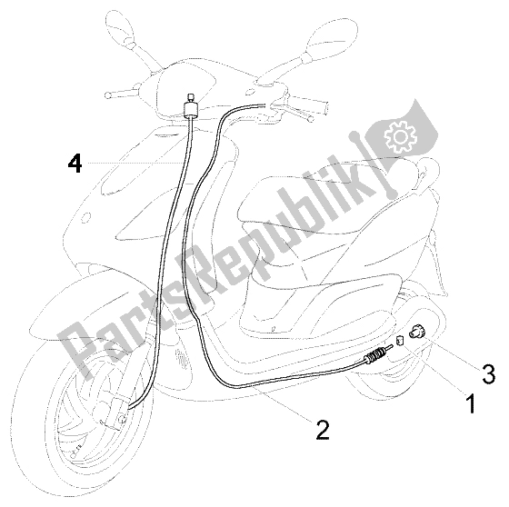 All parts for the Transmission of the Piaggio FLY 50 4T 2004