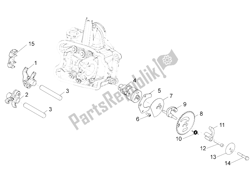 Todas las partes para Unidad De Soporte De Palancas Oscilantes de Piaggio X 10 350 4T 4V I E E3 2012