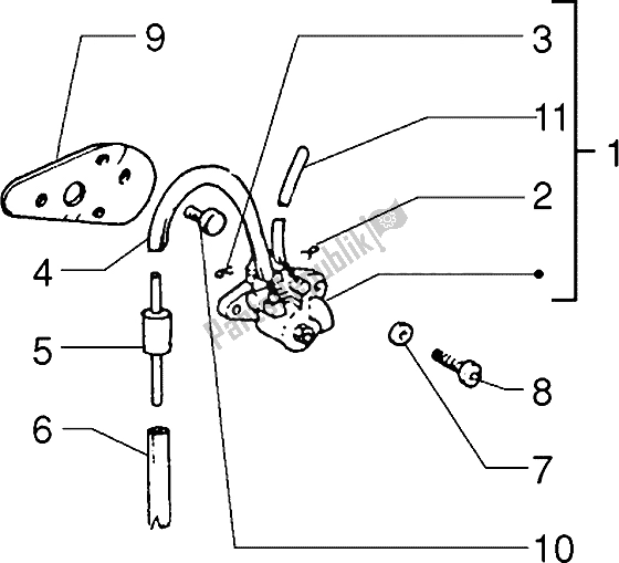 Toutes les pièces pour le Mixez du Piaggio Ciao M Y 99 1995