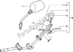 Handlebars component parts (Vehicle with rear drum brake)