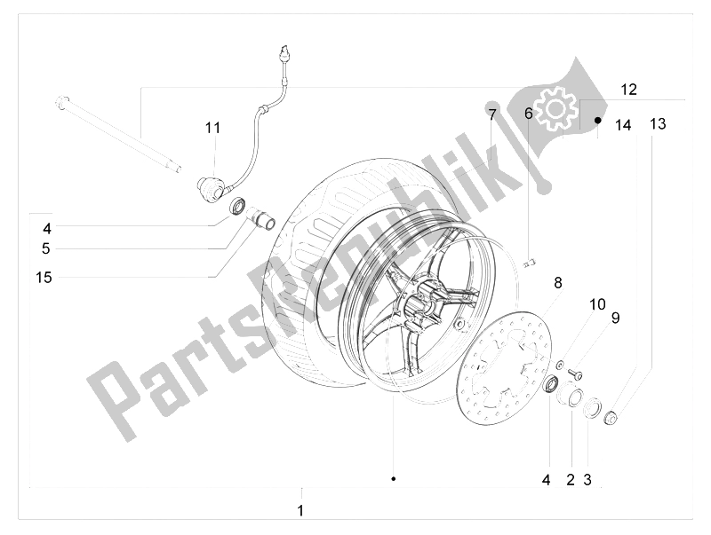 Wszystkie części do Przednie Ko? O Piaggio ZIP 50 4T 2006