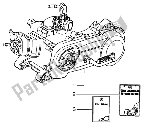 Toutes les pièces pour le Moteur du Piaggio NRG MC3 DT 50 2004