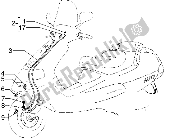 All parts for the Electrical Devices of the Piaggio Hexagon GTX 180 1999
