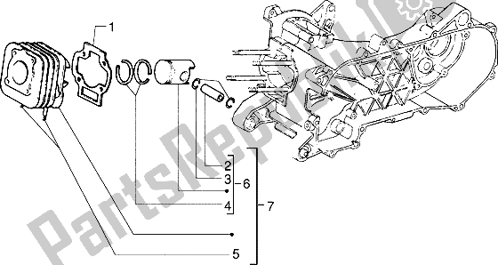 Toutes les pièces pour le Axe De Cylindre-piston-poignet, Ensemble (véhicule Avec Frein à Tambour Arrière) du Piaggio NRG Extreme 50 1999