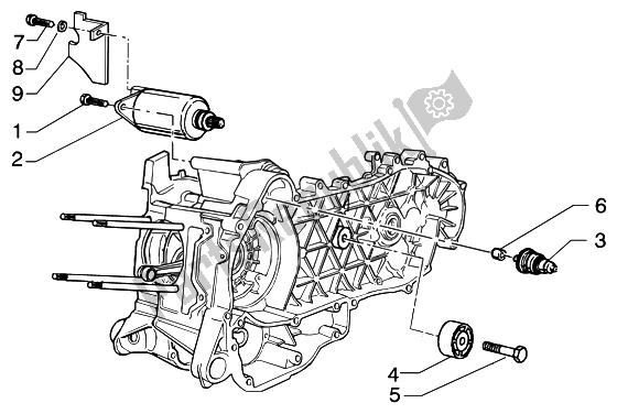 Tutte le parti per il Avviamento Elettrico del Piaggio Beverly 125 2002