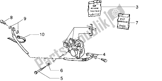 Todas as partes de Compasso De Calibre do Piaggio Liberty 125 1998