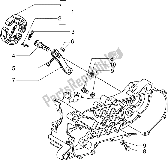 Alle onderdelen voor de Rem Hendel van de Piaggio ZIP RST 50 1996