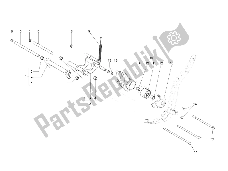 Wszystkie części do Wahliwe Rami? Piaggio Liberty 125 4T E3 UK 2006