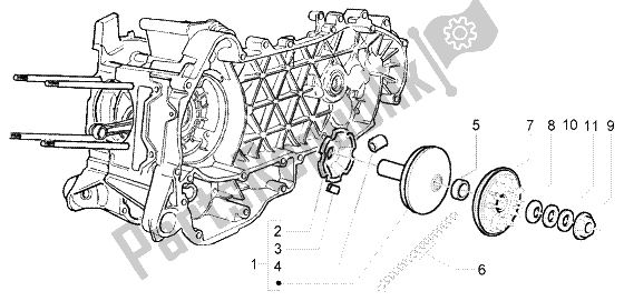Toutes les pièces pour le Poulie Motrice du Piaggio Beverly 250 RST 2004
