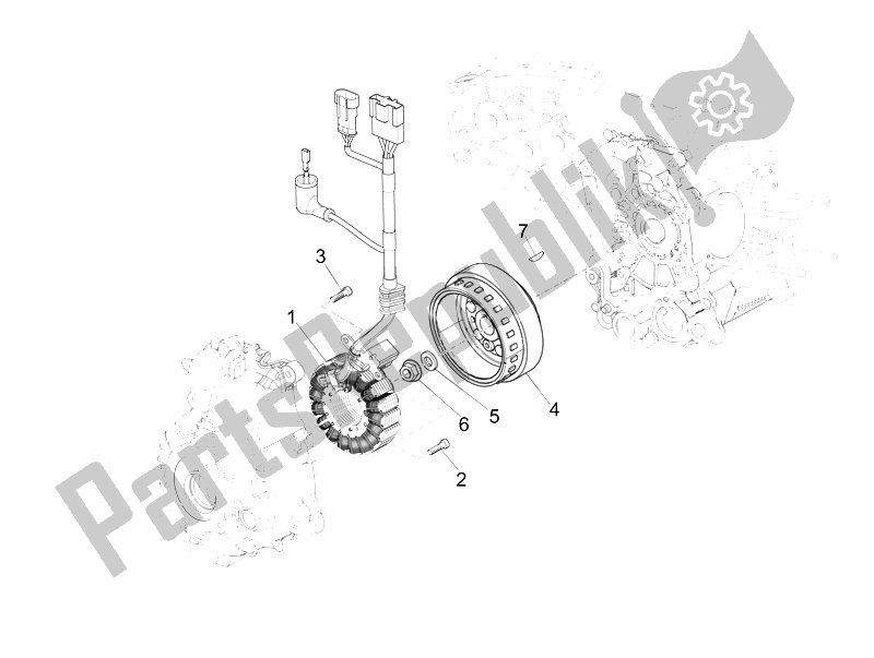 Todas las partes para Volante Magneto de Piaggio MP3 300 LT Business Sport ABS 2014