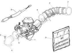 Carburettor, assembly - Union pipe