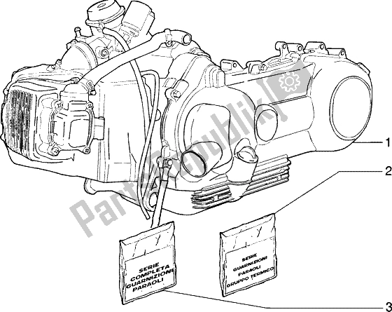 Tutte le parti per il Motore del Piaggio Liberty 200 Leader RST 2002