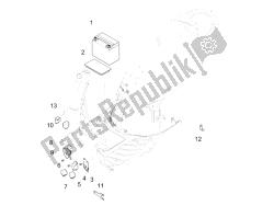 interruttori del telecomando - batteria - avvisatore acustico