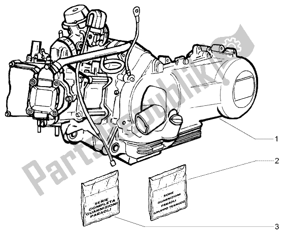 Toutes les pièces pour le Moteur du Piaggio X8 200 2004