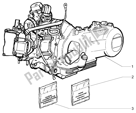 Toutes les pièces pour le Moteur du Piaggio X9 125 Evolution 2006