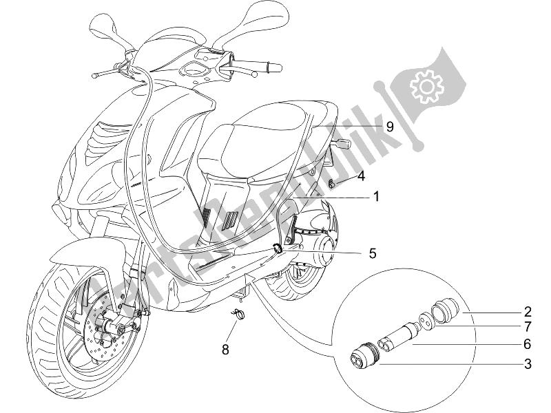 All parts for the Transmissions of the Piaggio NRG Power DD 50 2007