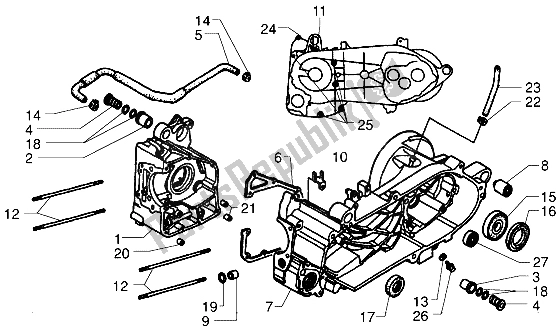 Toutes les pièces pour le Carter du Piaggio X9 250 2006