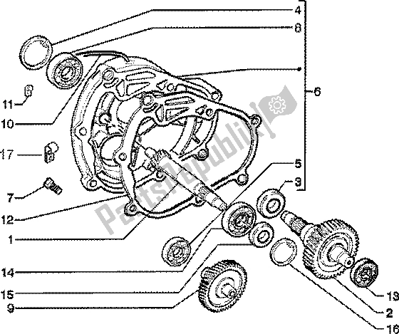 Toutes les pièces pour le Arbre De Roue Arrière du Piaggio Skipper 125 4T 2000