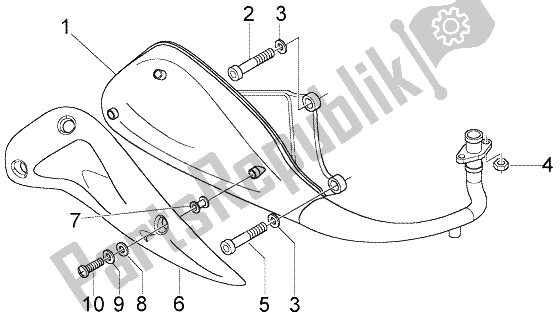 Toutes les pièces pour le Silencieux du Piaggio Liberty 50 4T RST Delivery 2004