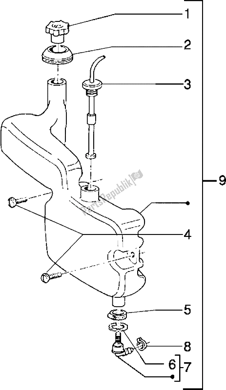 Toutes les pièces pour le Cuve à Mazout du Piaggio Typhoon 125 XR 2003