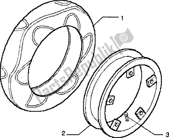 Alle onderdelen voor de Voorwiel van de Piaggio ZIP 125 4T 2000