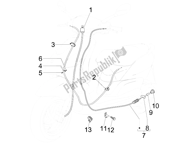 Toutes les pièces pour le Transmissions du Piaggio FLY 150 4T E3 2008