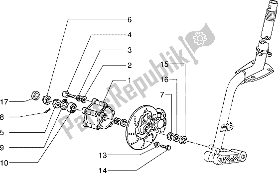 Tutte le parti per il Freno A Disco del Piaggio Sfera RST 50 1995