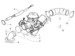 Carburettor, assembly - Union pipe