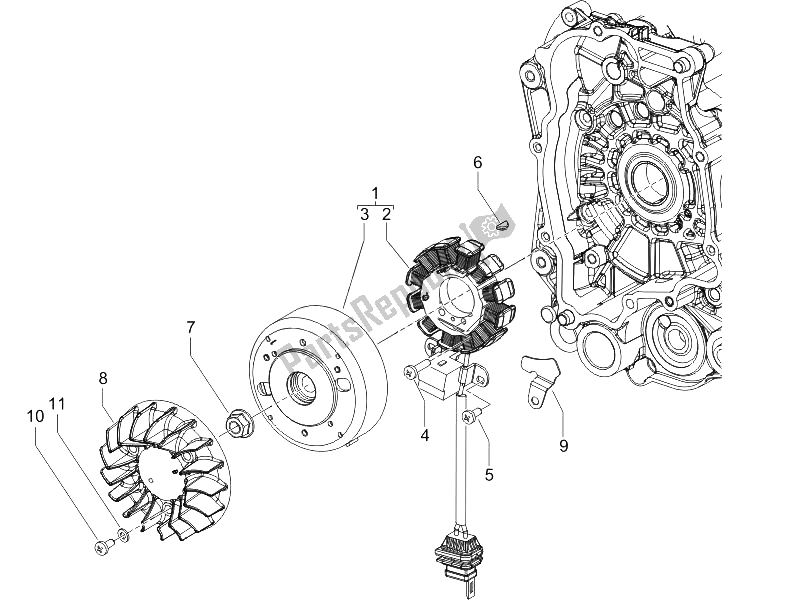 Toutes les pièces pour le Volant Magnéto du Piaggio Liberty 50 2T Sport 2006