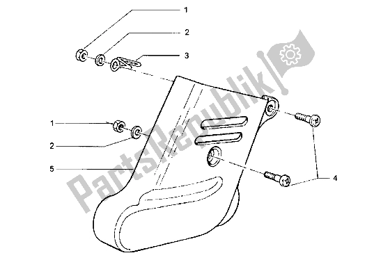 Tutte le parti per il Copertura Dell'ammortizzatore Anteriore del Piaggio Hexagon LXT 180 1998