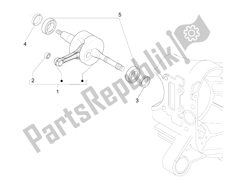 Todas las partes para Cigüeñal de Piaggio NRG Power DD 50 2007