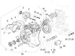 Flywheel magneto cover - Oil filter