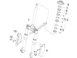 Fork/steering tube - Steering bearing unit