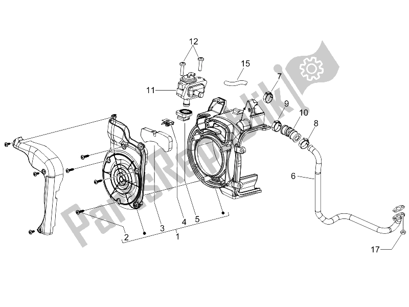 Toutes les pièces pour le Boîte à Air Secondaire du Piaggio X8 150 Street Euro 2 2006