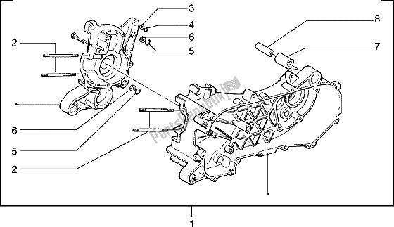 Tutte le parti per il Carter del Piaggio Typhoon 125 X 2000