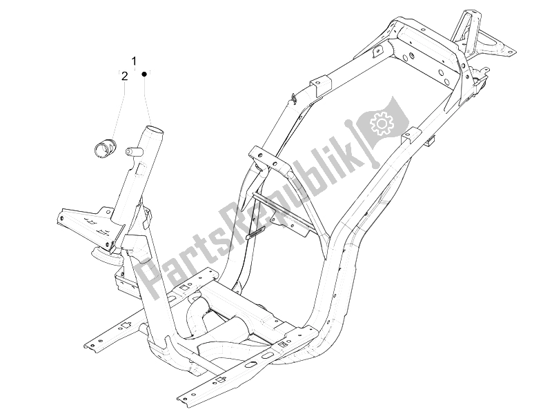 Toutes les pièces pour le Cadre / Carrosserie du Piaggio Liberty 125 4T Delivery E3 2009