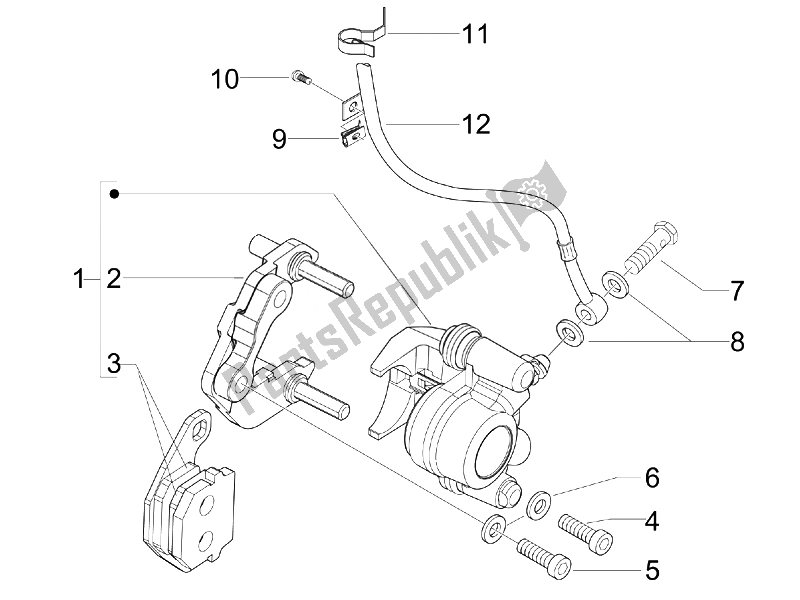 Toutes les pièces pour le Tuyaux De Freins - étriers du Piaggio NRG Power DT Serie Speciale D 50 2007