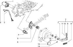 Starting motor-starter lever