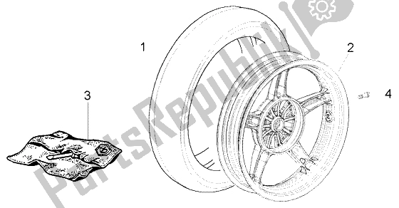 Toutes les pièces pour le Roue Arrière du Piaggio Liberty 50 2T RST PTT AU D 2004