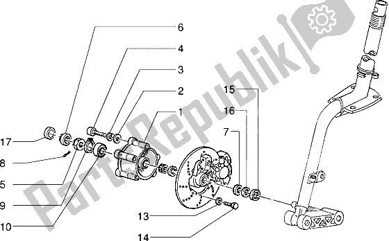 Toutes les pièces pour le Frein à Disque du Piaggio Sfera RST 80 1994