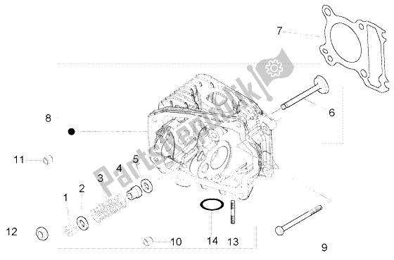 Toutes les pièces pour le Soupapes De Culasse du Piaggio FLY 125 4T 2004