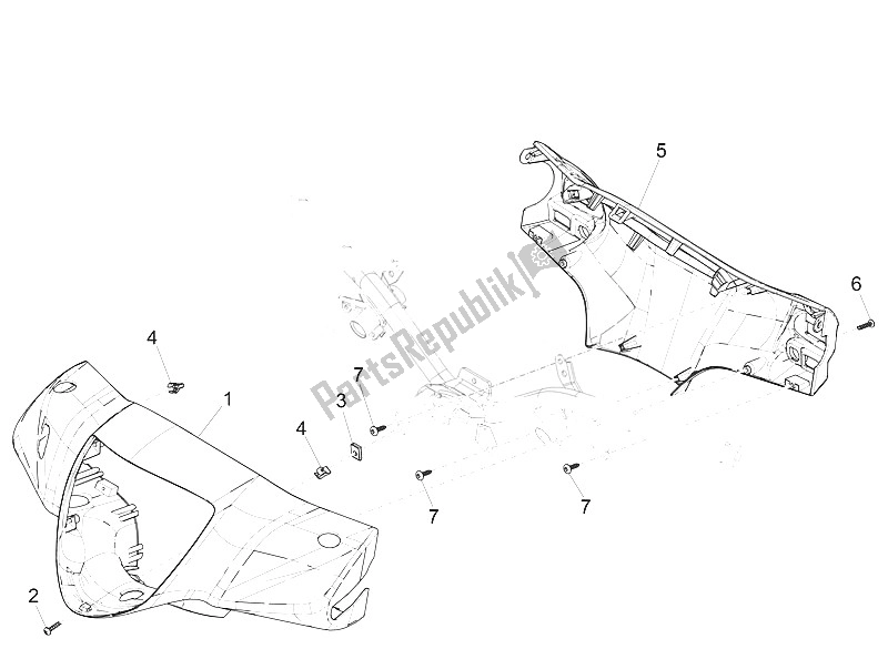 Toutes les pièces pour le Couvertures De Guidon du Piaggio Liberty 150 Iget 4T 3V IE ABS Asia 2016