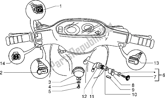 Tutte le parti per il Dispositivi Elettrici (2) del Piaggio NRG 50 1995