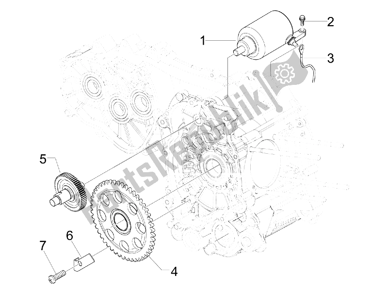 Todas las partes para Stater - Arranque Eléctrico de Piaggio MP3 250 IE LT 2008