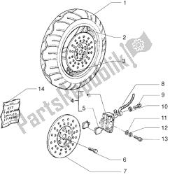 Front wheel - Caliper - (Disc brake version)