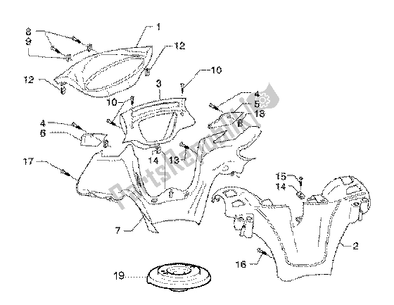 Toutes les pièces pour le Revêtements De Guidon du Piaggio X9 125 SL 2006